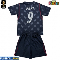 Vereinigte Staaten Ricardo Pepi #9 Auswärts Trikotsatz Kinder WM 2026 Kurzarm (+ Kurze Hosen)